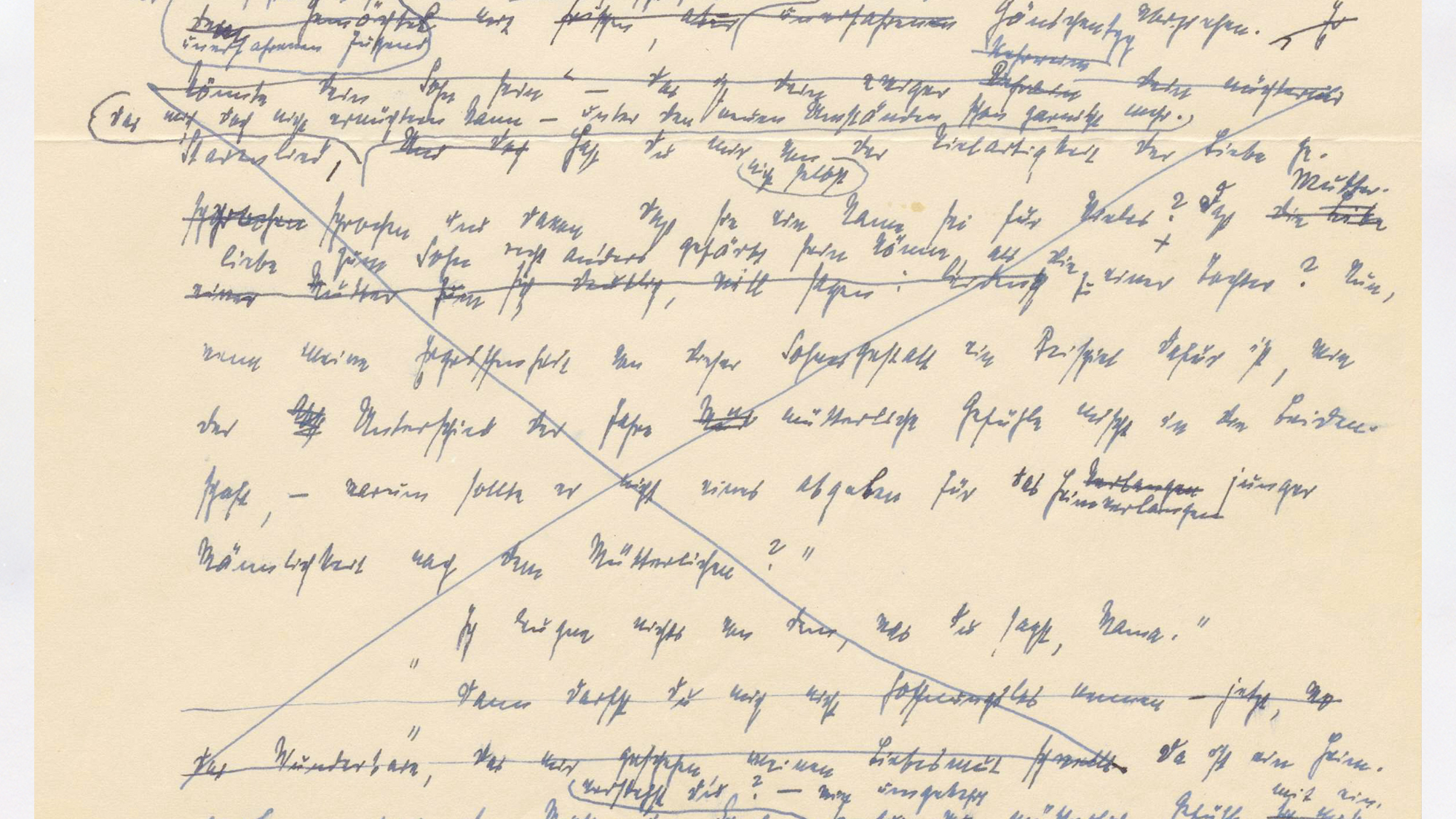 Handschrift von Thomas Mann